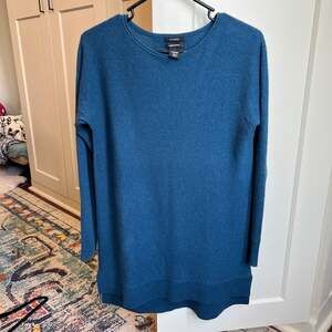Halogen Blue Crew Neck Sweater